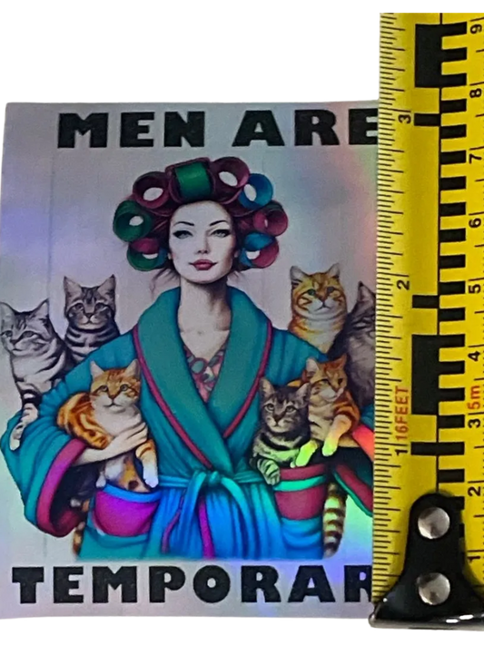 Cat Lady Thin Magnet Holographic 6.5 cm X 7.5 cm