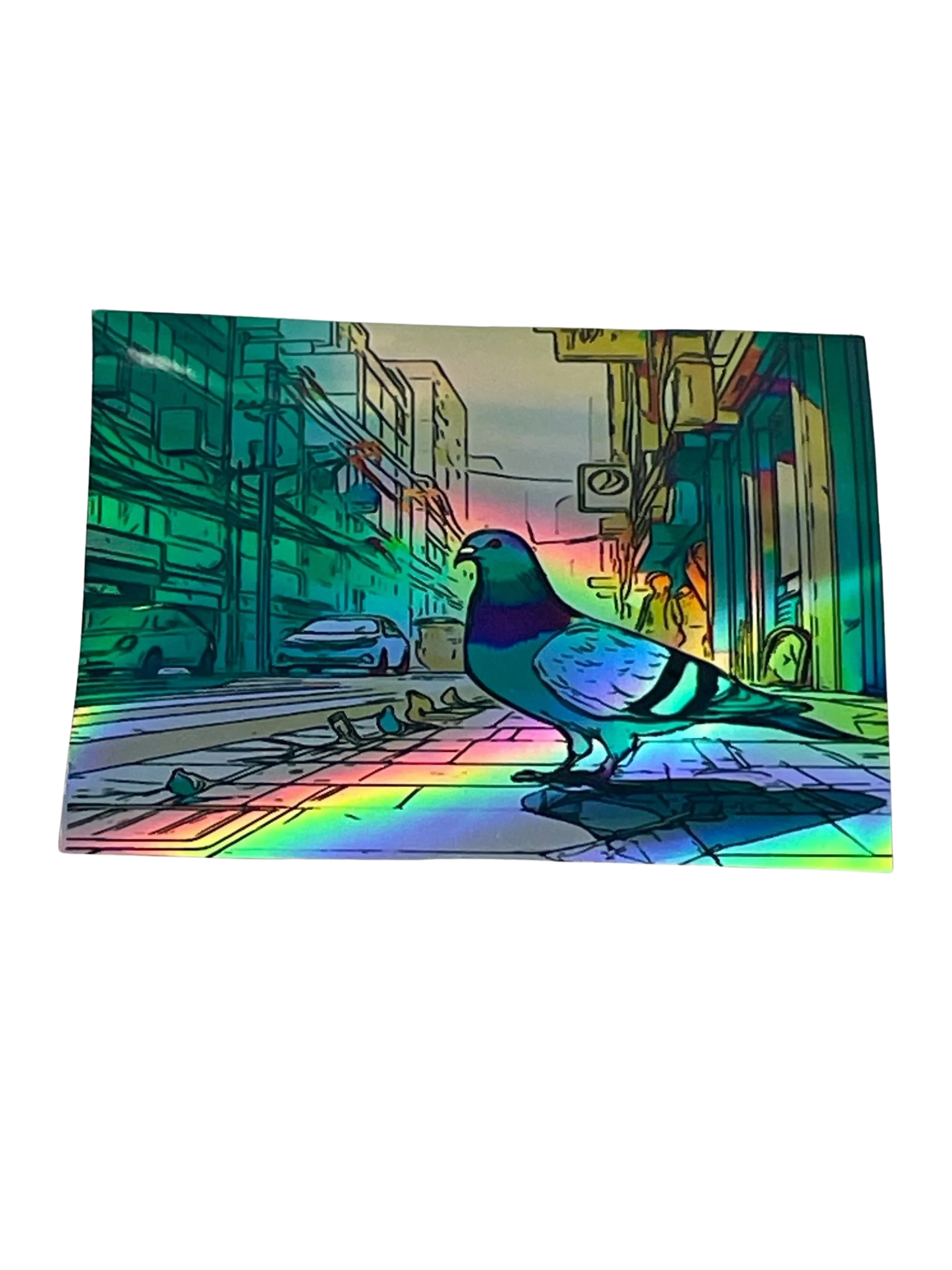 Angry City Pigeon Magnet 9.5 cm X 7 cm