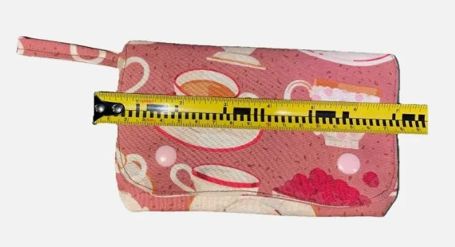 Tea Time Cotton Wallet Pouch