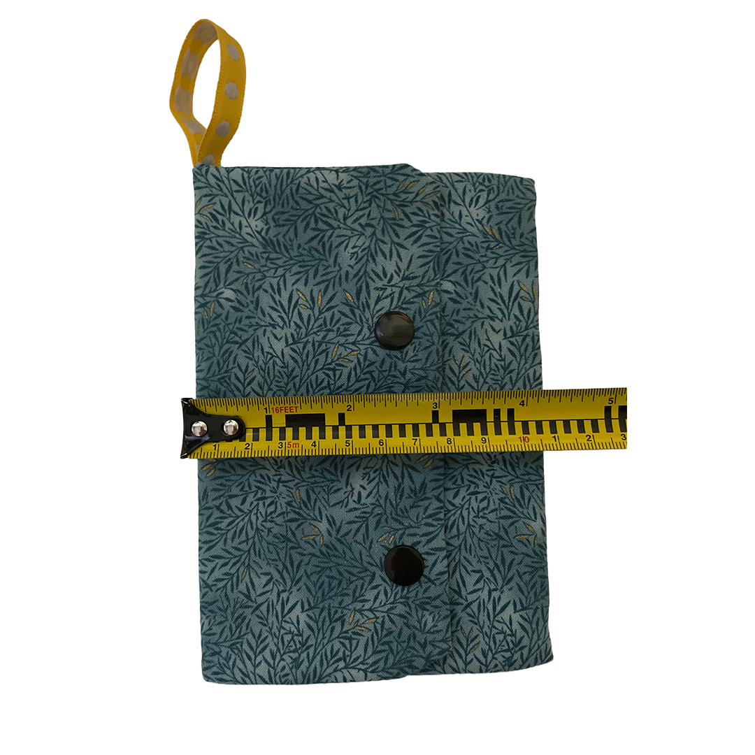 Button Cotton Pouch Wallet