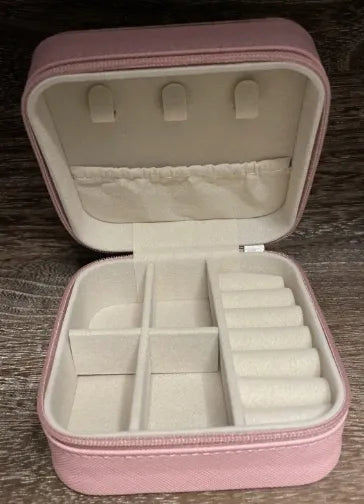 The Beach is Calling Pink Travel Jewellery Case