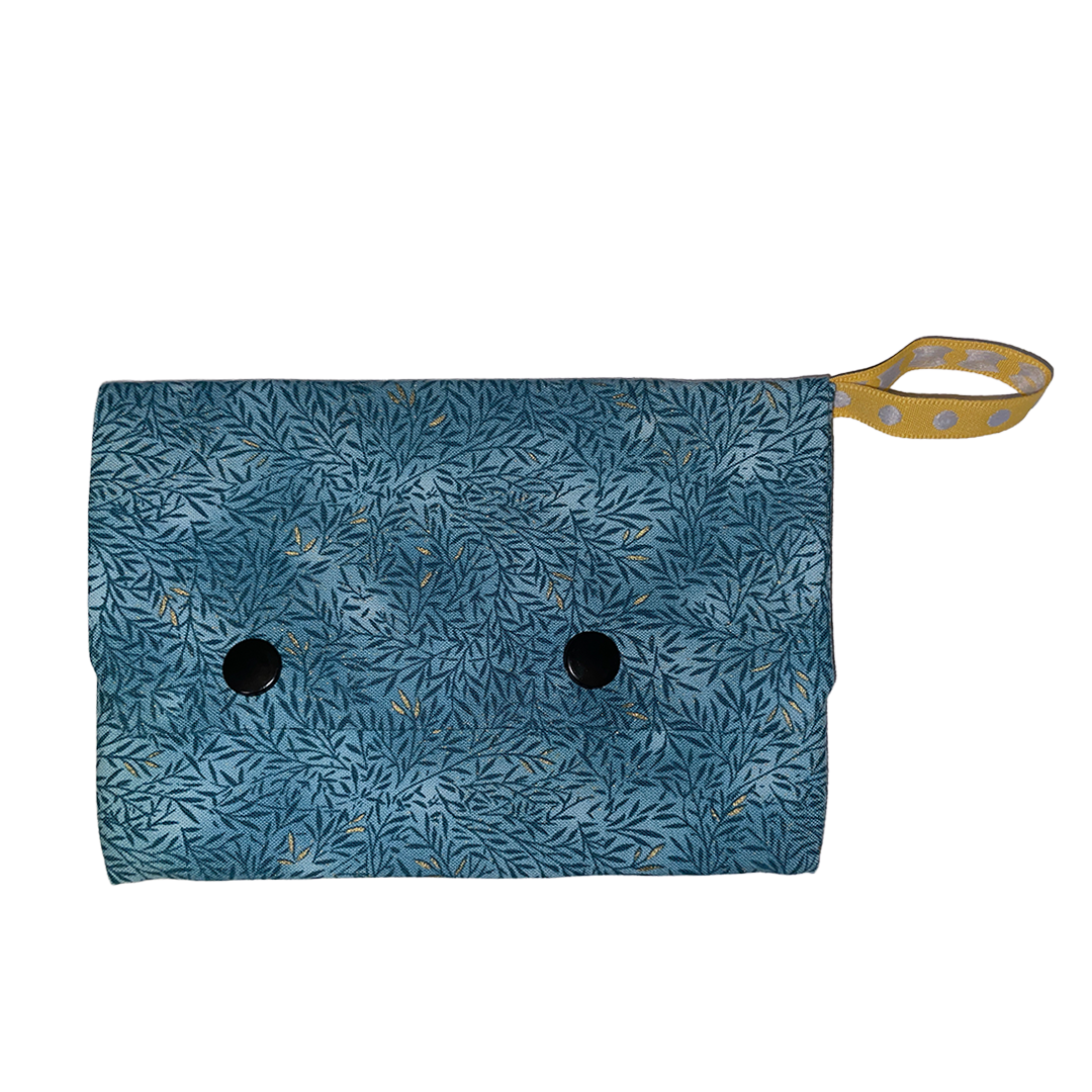 Button Cotton Pouch Wallet