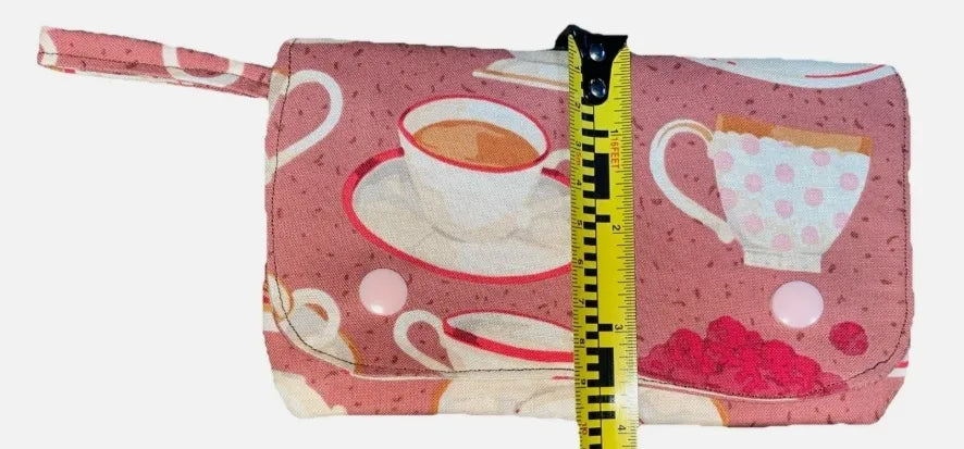 Tea Time Cotton Wallet Pouch