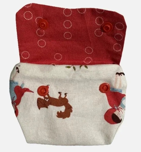 Red White Forest Pocket Wallet Pouch