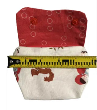 Red White Forest Pocket Wallet Pouch