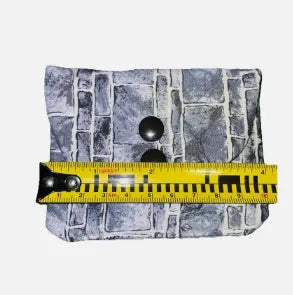 Blue Brick Cotton Pouch Wallet