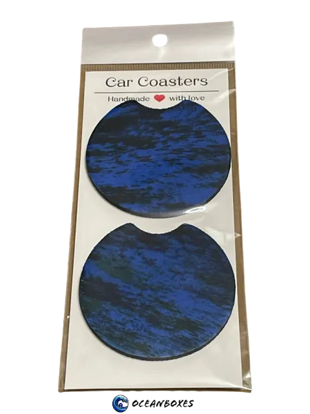 Blue & Black Car Coasters