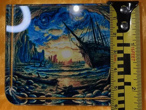 Shipwreck Heavy Rectangle Glass Paperweight