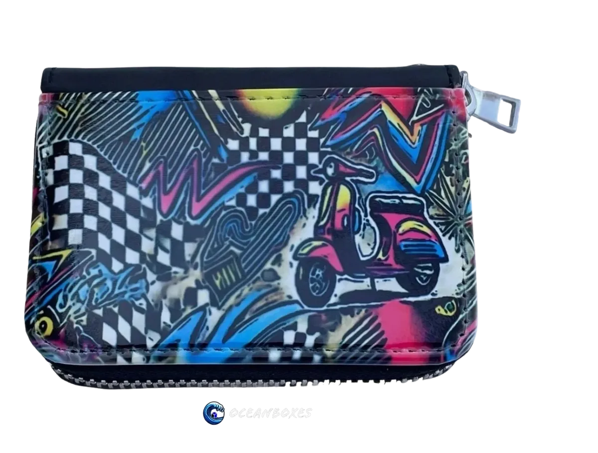 Woman's Scooter Wallet With Wrist Strap
