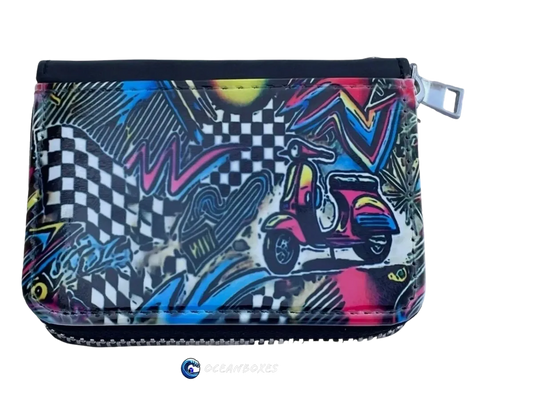 Woman's Scooter Wallet With Wrist Strap