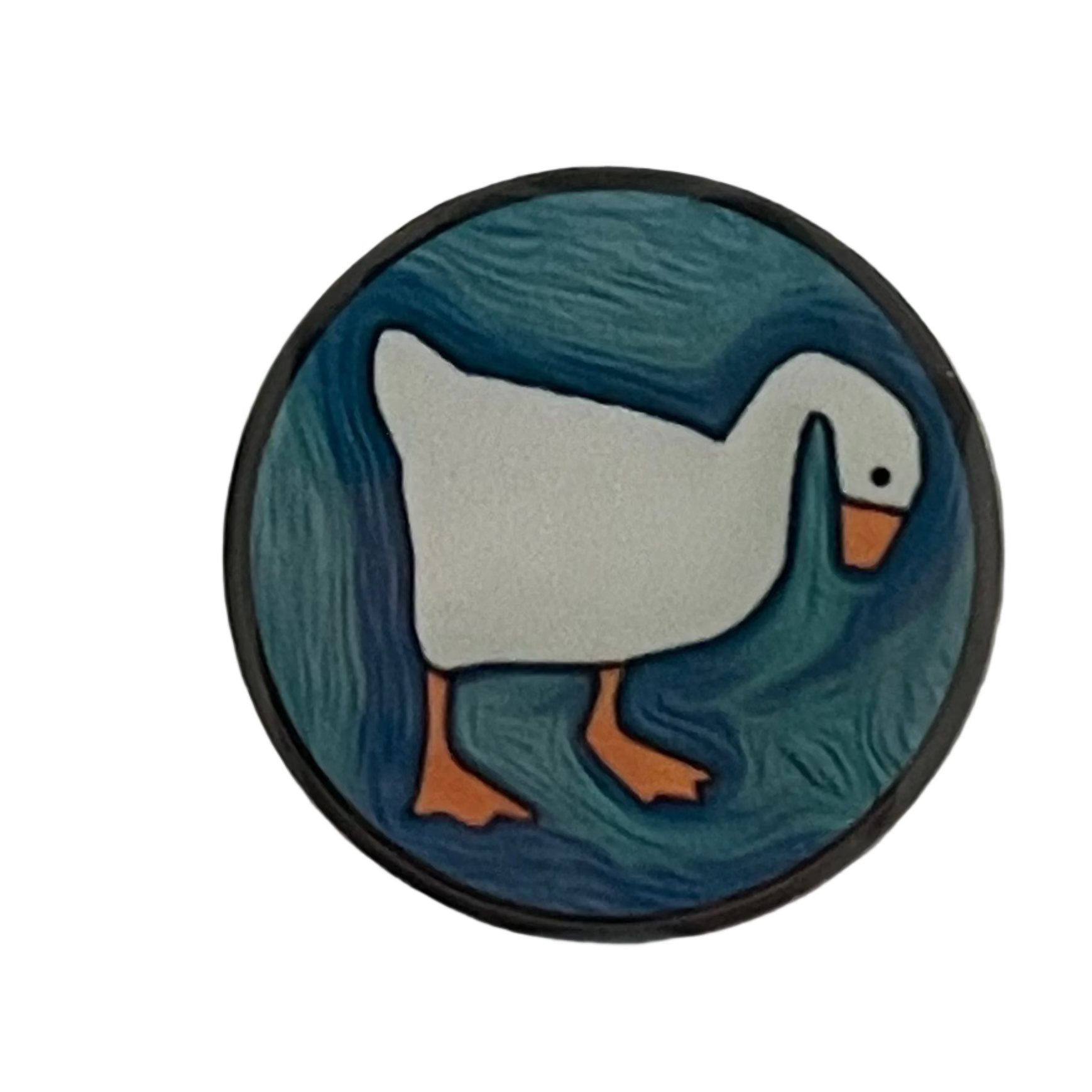 Goose design on phone grip