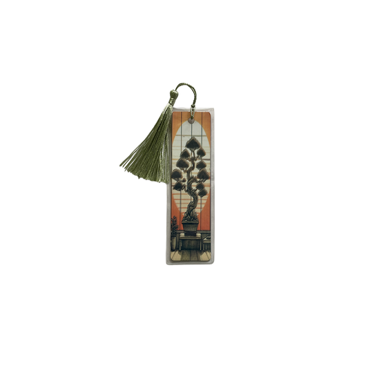 Bonsai Aluminum Bookmark with Tassel