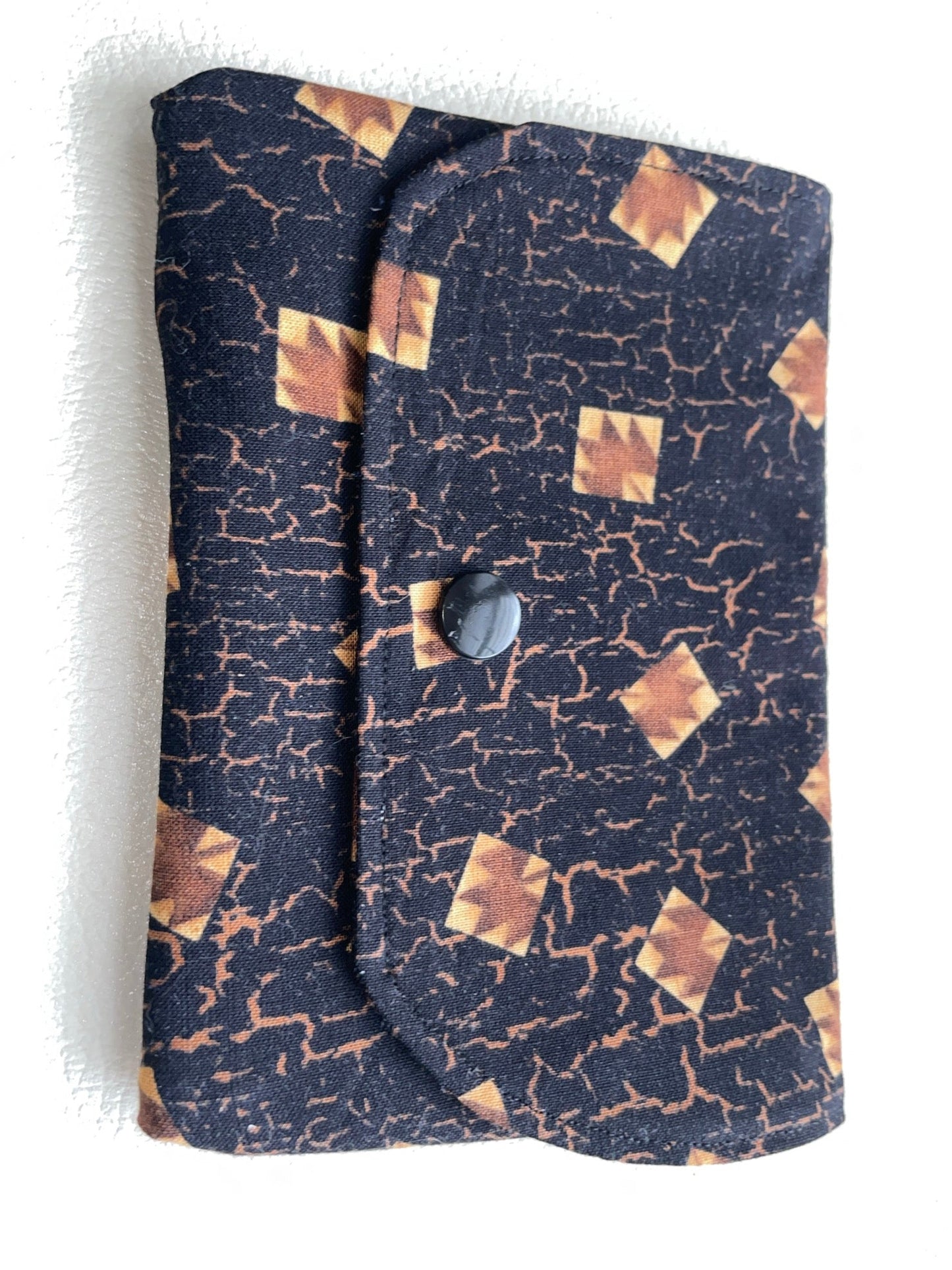 Cotton Fabric Folding Pouch with buttons