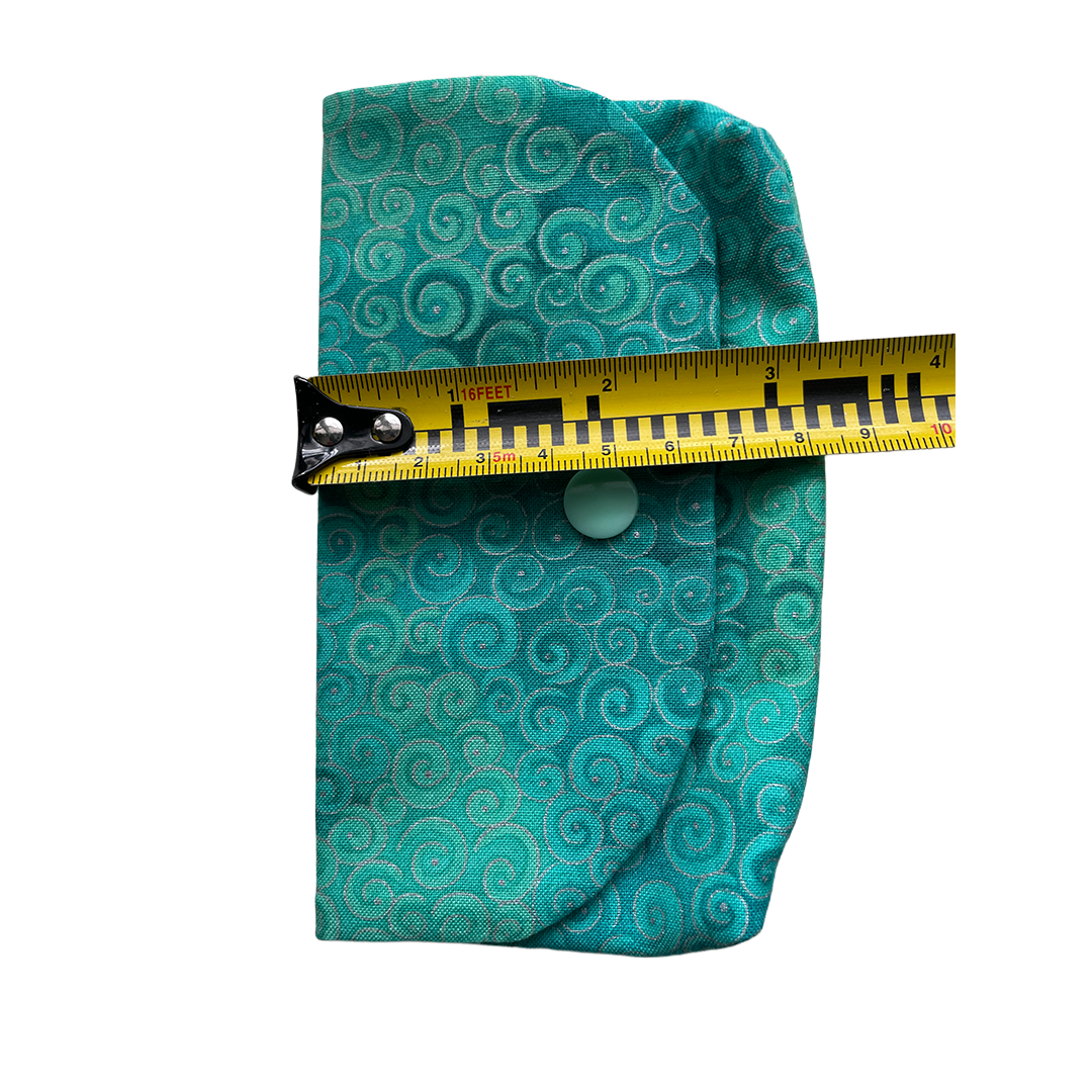 Teal Cotton Pouch
