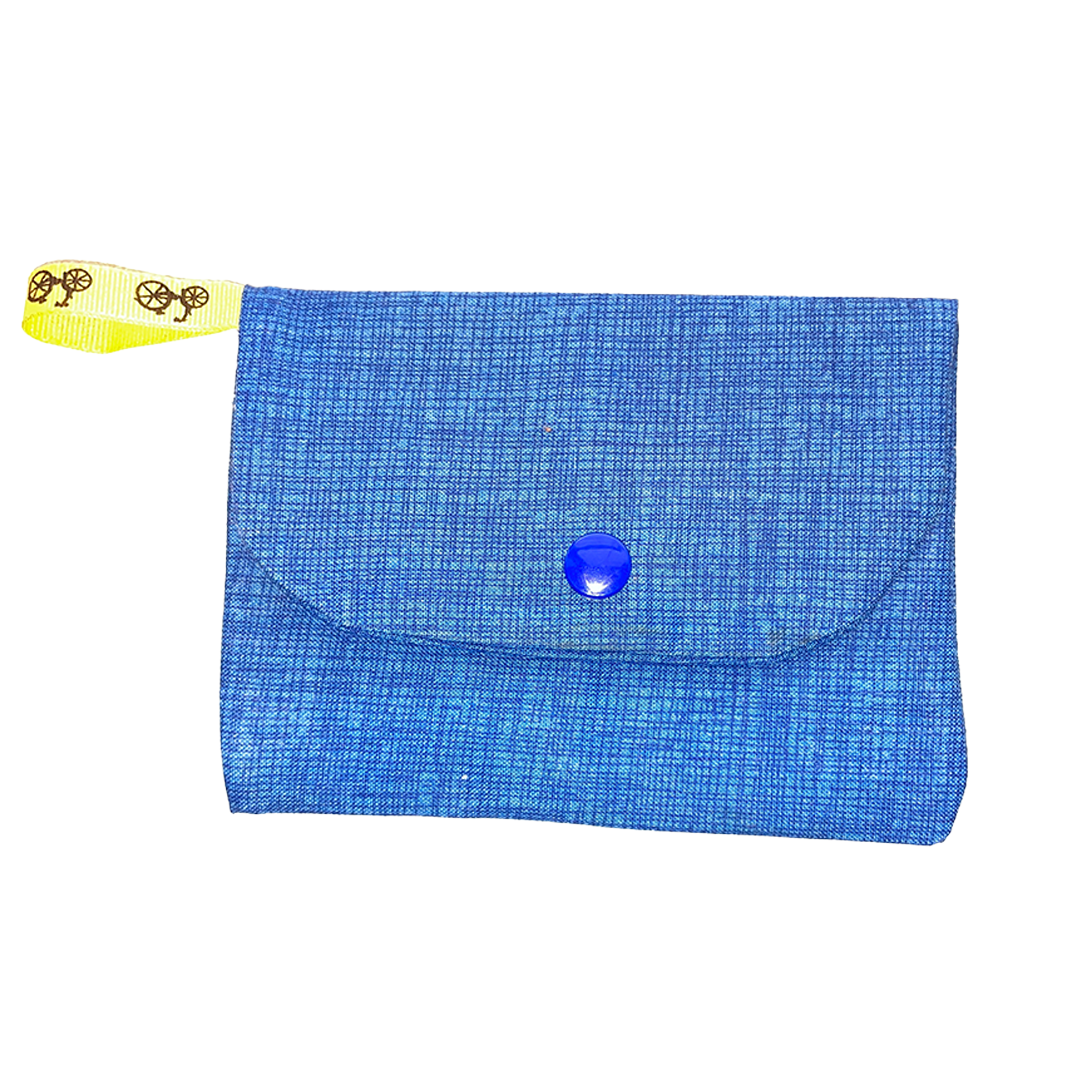 Blue Cotton Pouch