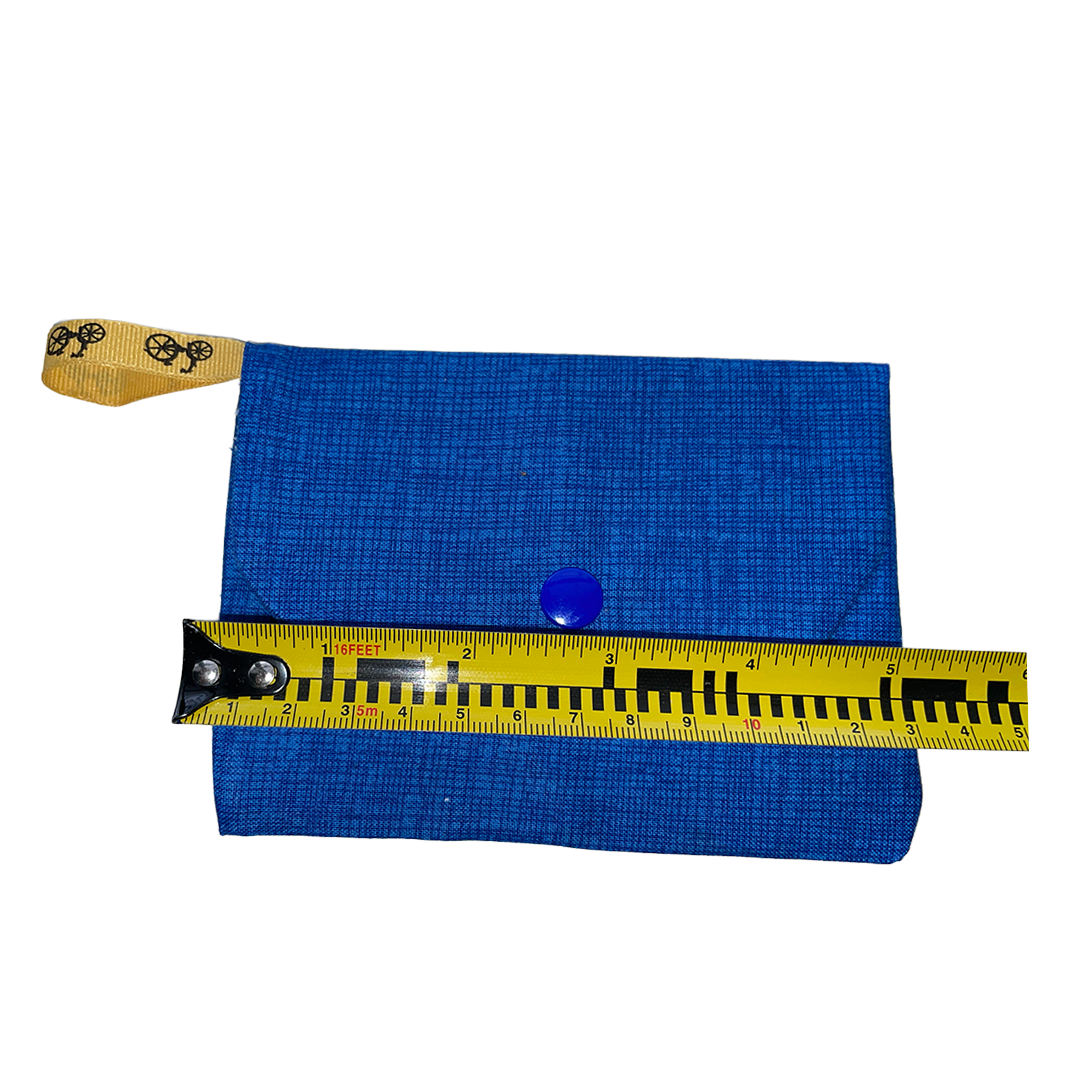 Blue Cotton Pouch