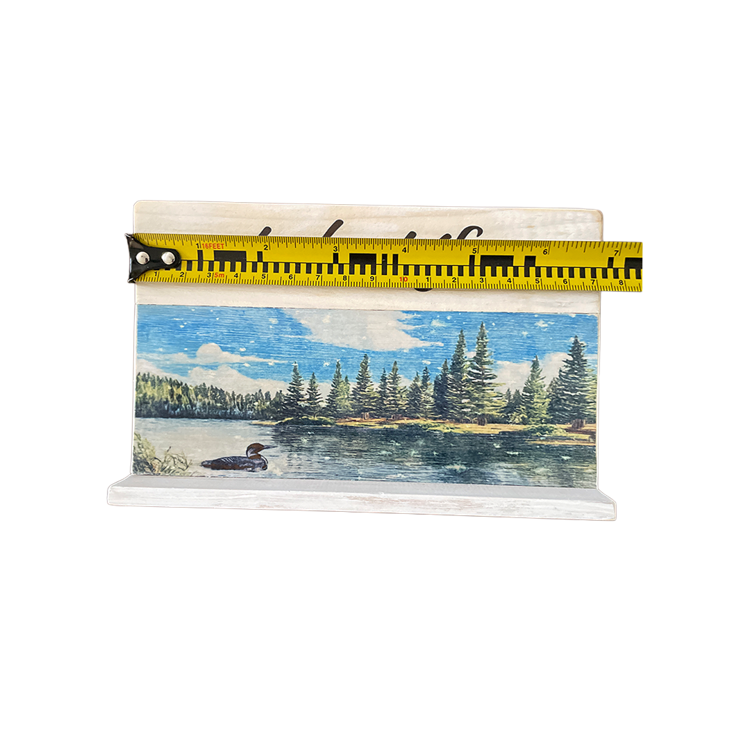 Lake Life Wood Shelf Sitter