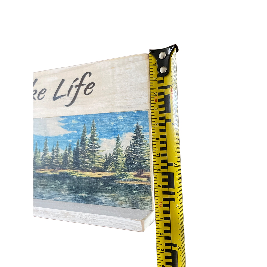 Lake Life Wood Shelf Sitter