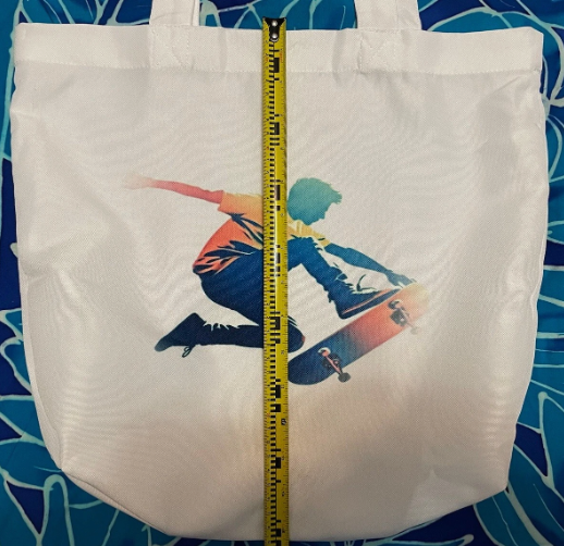 Skateboard Polyester Tote Bag