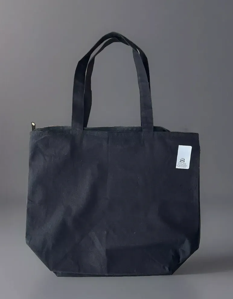 Black Loon Tote with Zipper