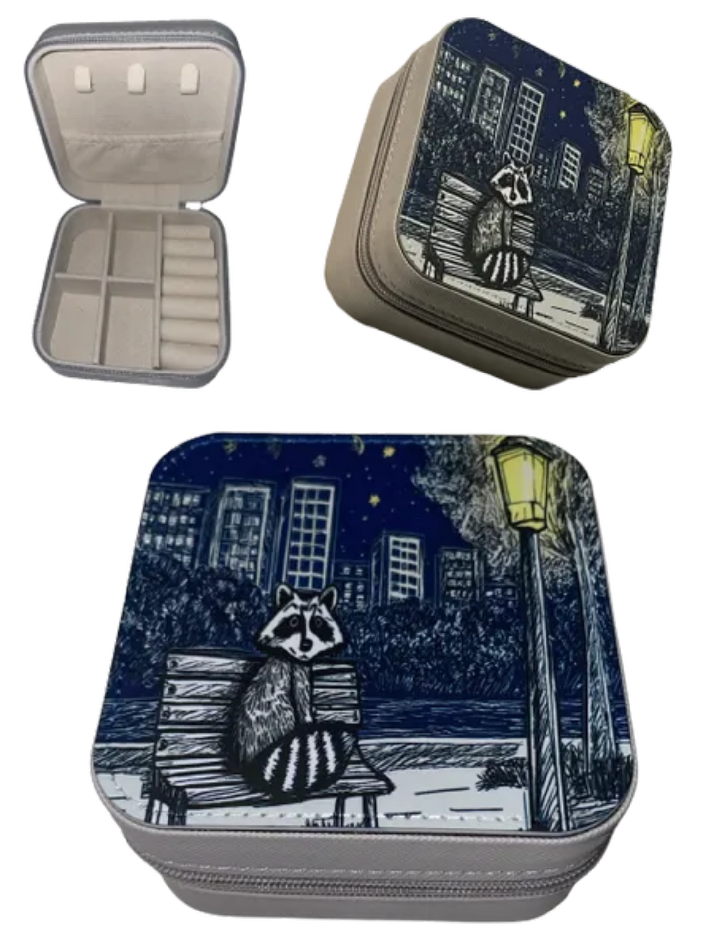 The Trash Panda Travel Jewelry Storage Box